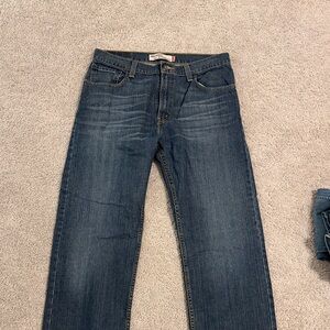 Levi's Men's Straight Fit Denim Jeans - Dark Blue